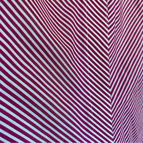 CHICO Blouse Button up shirt Size 2 Stripped Pink white - Picture 10 of 15